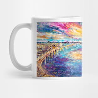 La Barceloneta at Sunset Mug